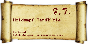 Holdampf Terézia névjegykártya